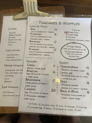 Menu   at Eco Brunch in Arequipa