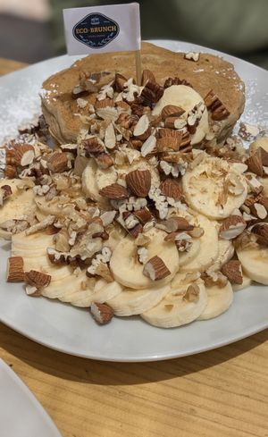 🥞 Pancake Bananuts (🌱Vegan +2 PEN) - 22PEN at Eco Brunch in Arequipa