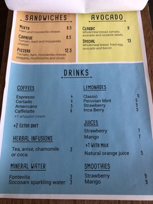 Menu - Page 2 at Eco Brunch in Arequipa