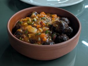 Manchurian vegetable balls at Nepali Restaurant in Sulaymaniyah