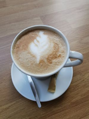 Oat and soya milk options at Cafaidh Blasta in Islay