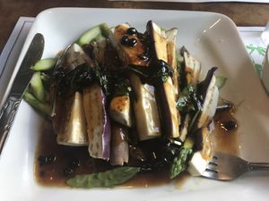 Eggplant Delight at Veggie Heaven in Denville