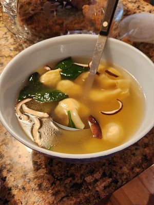 Wonton Soup at Veggie Heaven in Denville