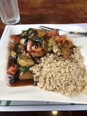 Artichoke “chicken"  at Veggie Heaven in Denville