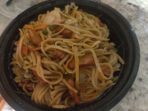 Pork Lo Mein (sorry this was taken at 1am) at Veggie Heaven in Denville