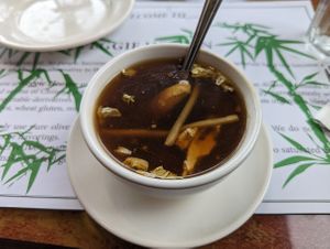 Hot & Sour Soup at Veggie Heaven in Denville