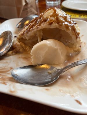 Inside the fried ice cream  at Veggie Heaven in Denville