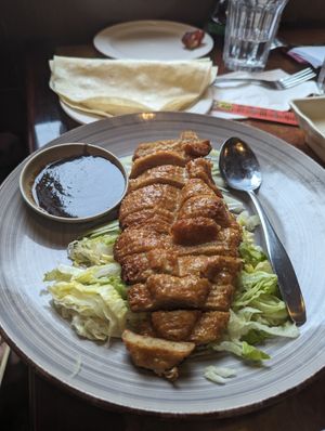 Vegan Peking "Duck". Great dish all around at Veggie Heaven in Denville