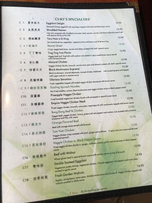 Menu   at Veggie Heaven in Denville