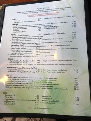 Menu   at Veggie Heaven in Denville