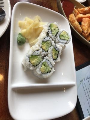 Avocado cucumber roll   at Veggie Heaven in Denville