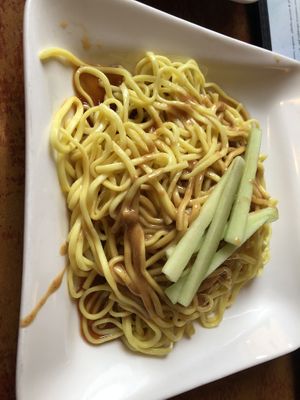 A13 cold noodles with sesame sauce   at Veggie Heaven in Denville