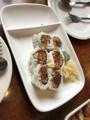 SH3 sweet potato roll  at Veggie Heaven in Denville