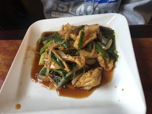 M2 tofu with ginger and scallion   at Veggie Heaven in Denville