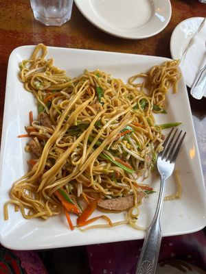 Chicken lomein  at Veggie Heaven in Denville