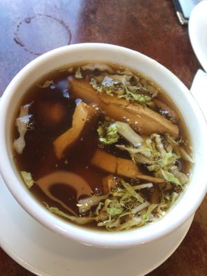S3 酸辣湯 hot and sour soup   at Veggie Heaven in Denville