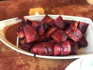 A19 排骨 bbq veggie ribs (wheat gluten)   at Veggie Heaven in Denville