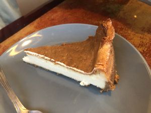 D5 cheese cake (vanilla flavor) - almond   at Veggie Heaven in Denville