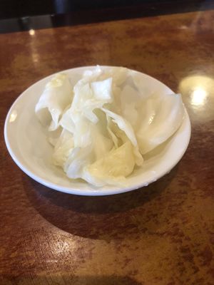 Pickled cabbage   at Veggie Heaven in Denville