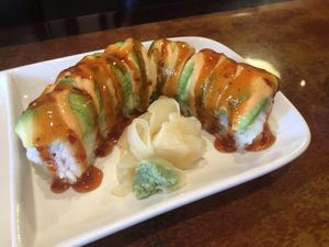 SH28 fireball roll   at Veggie Heaven in Denville