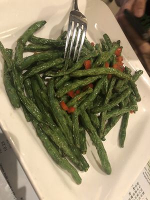 M5 dried sautéed string bean   at Veggie Heaven in Denville