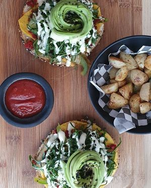Bagles at The Pitted Date in Tulum