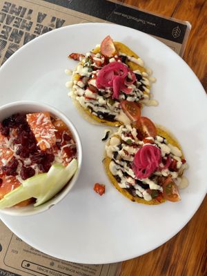 Huevos Rancheros  at The Pitted Date in Tulum