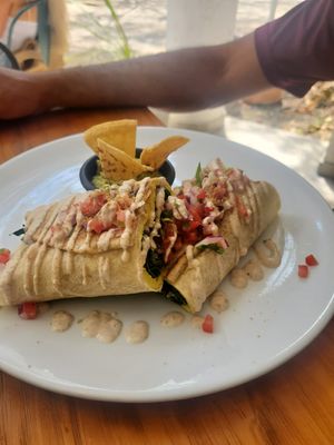 Breakfast Burrito at The Pitted Date in Tulum