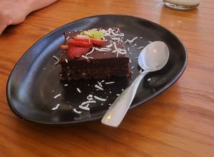 Brownie at The Pitted Date in Tulum