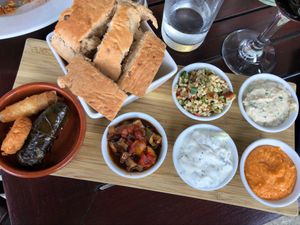 Meze platter  at Fern Cottage in Pitlochry