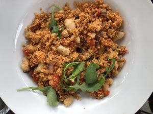 Chef special vegan dish  at Fern Cottage in Pitlochry