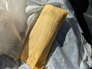 Potato & vegetable tamale at The Tamale Guy in Claremont