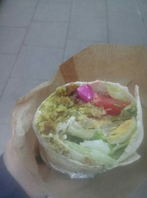 Falafal with vegan cheese / 16pln at Veg4seasons in Warsaw
