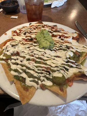 Vegan nacho to share    at Reyna's in Lemoore