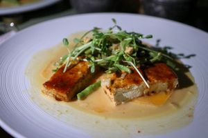 tofu curry with pumpkin at Rum Runners in Kralendijk