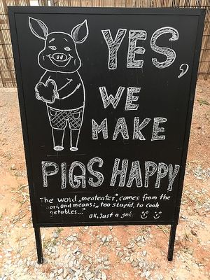 Outside blackboard.  at FYM in Siem Reap