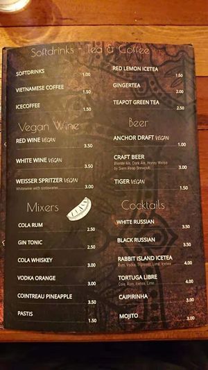 drinks at FYM in Siem Reap