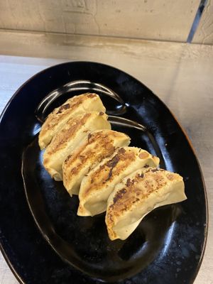 Vegan gyoza   at Menbaka Fire Ramen めん馬鹿 in Kyoto