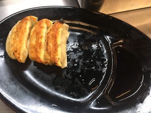 Vegan gyoza at Menbaka Fire Ramen めん馬鹿 in Kyoto