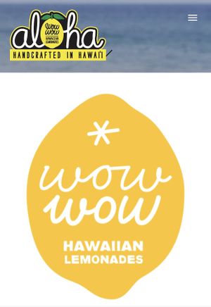 Wow wow at Wow Wow Hawaiian Lemonade in Glendale