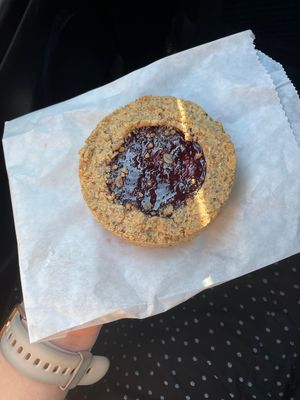 Almond jam cookie at The Black Bear - temporarily closed in Denali