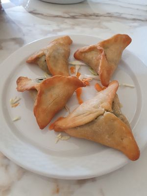 Spinach pies  at Cleopatra in Limassol