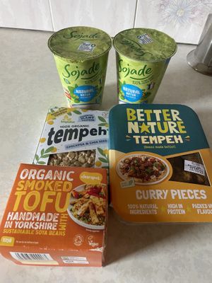 French soy yog!!!  at Easter Greens in Edinburgh