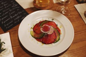 Starter balsamic vinegar salad  at Awatama in Maebashi