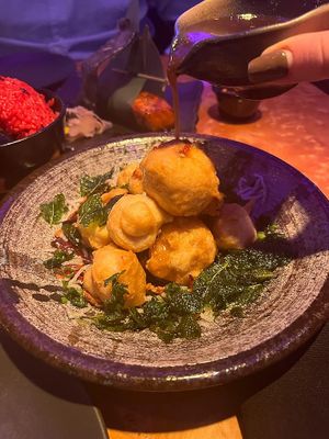 tofu tamarind balls  at Tattu in Birmingham