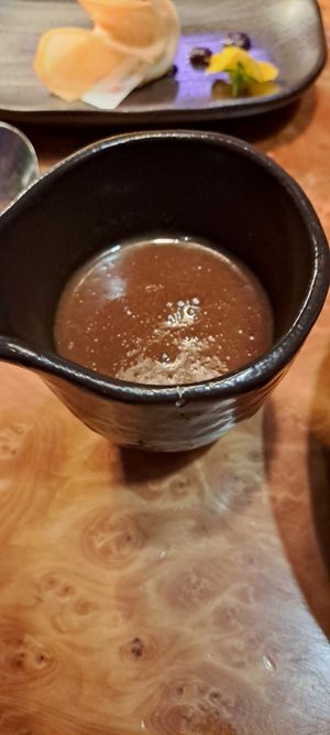 Butterscotch sauce at Tattu in Manchester