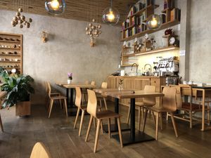 Seating area  at Mist in Prague