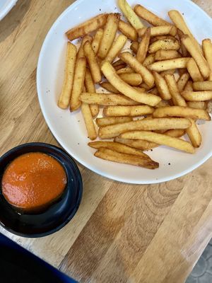 french fries (we started craving european fast food)  at Sapa Classic Vegan in Sapa