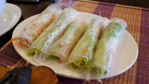 Fresh summer roll at Sapa Classic Vegan in Sapa