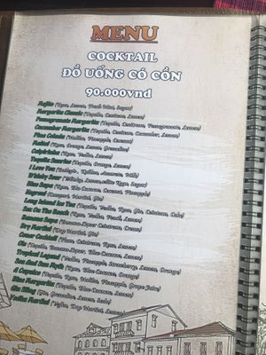 Cocktails at Sapa Classic Vegan in Sapa